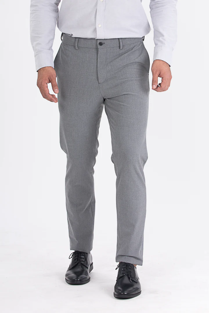 Buy Grey Stretchable Formal Pants In India